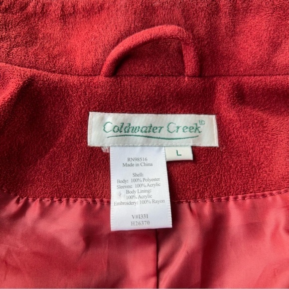 Vintage Coldwater Creek Faux Suede Embroidered Beaded Jacket - Picture 11 of 15